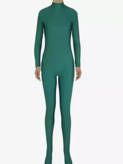 Dark Green Morph Suit Adults Bodysuit Lycra Spandex Catsuit for Women