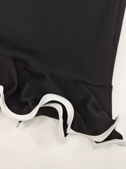 Date Night Dresses Mini Sleeveless Jewel Neck Sexy Black Dress