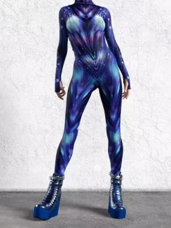 3D Digital Printing Jumpsuit Zenntai Suits Neon Bodysuit Costumes Costumes Uv Glow Bodysuit Catsuits & Zentai Halloween Cosplay Costume Polyester Halloween