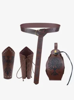 Deep Brown Steampunk Costume Men's Accessory Grommets