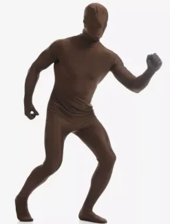 Deep Brown Zentai Suit Adults Morph Suit Full Body Lycra Spandex Bodysuit for Men