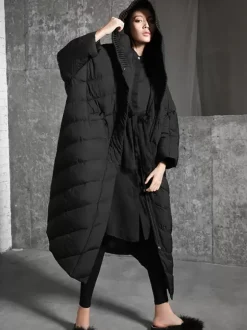 Down Jacket For Women Chic Polyester