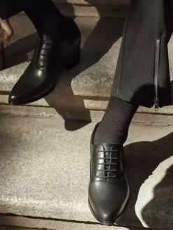 Dress Shoes For Men Quality Round Toe Leather Classic Dress Shoes