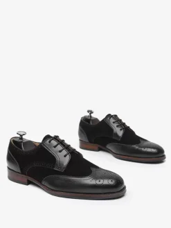 Dress Shoes For Men Quality Round Toe Leather Brogue Formal Wedding Shoes
