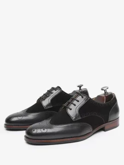 Dress Shoes For Men Quality Round Toe Leather Brogue Formal Wedding Shoes