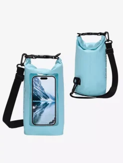 Dual Compartment Waterproof Dry Bag With Front Clear Phone Window