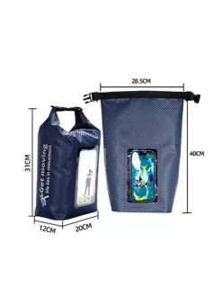 Dual Compartment Waterproof Dry Bag With Front Clear Phone Window