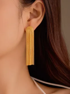 Earrings Gold Adult's Daily Casual Vintage Jewelry