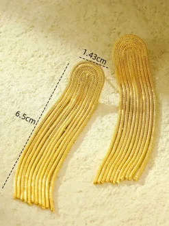 Earrings Gold Adult's Daily Casual Vintage Jewelry