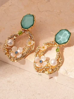 Earrings Green Adult's Daily Casual Vintage Geometric Geometric Jewelry