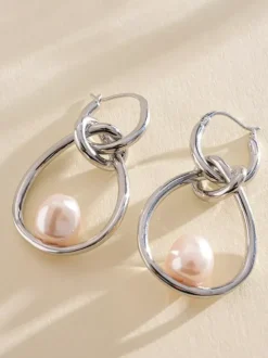 Earrings Silver Teen Girl's Daily Casual Geometric Irregular Jewelry