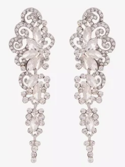 Earrings White Crystal Adult's Daily Casual Vintage Flower Jewelry