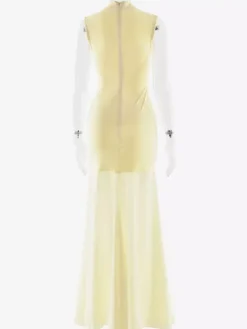 Elegant Keyhole Cutout High Neck Mermaid Maxi Dress For Women 2026