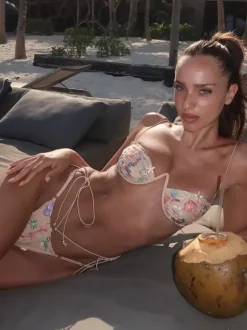 Embroidered String Bikini Sexy Two-piece Swimwear For Summer 2026