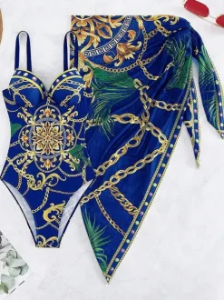 Ethnic Inspired Backless Adjustable Straps And Tulle 2 Pieces Set