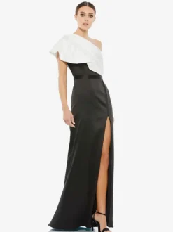 Evening Dress 2026 Mermaid One-Shoulder With Train Sleeveless Zipper Split Front Birthday Formal Party Dresses Free Customization