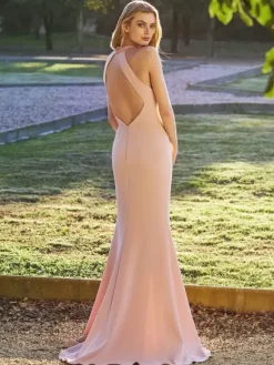 Evening Dress Mermaid V-Neck Floor-Length Sequins Social Party Dresses