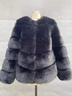 Faux Fur Short Coat Winter Eco-friendly Fur Jacket For Women 2026