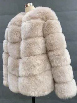 Faux Fur Short Coat Winter Eco-friendly Fur Jacket For Women 2026