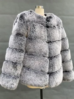 Faux Fur Short Coat Winter Eco-friendly Fur Jacket For Women 2026