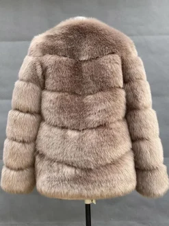 Faux Fur Short Coat Winter Eco-friendly Fur Jacket For Women 2026