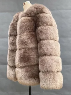 Faux Fur Short Coat Winter Eco-friendly Fur Jacket For Women 2026