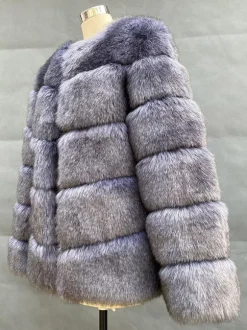 Faux Fur Short Coat Winter Eco-friendly Fur Jacket For Women 2026
