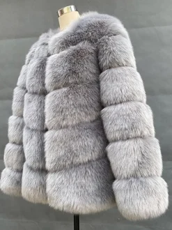 Faux Fur Short Coat Winter Eco-friendly Fur Jacket For Women 2026