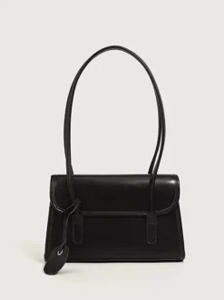 Faux Leather Baguette Bag Slim Shoulder Bag For Women 2026