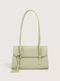 Faux Leather Baguette Bag Slim Shoulder Bag For Women 2026