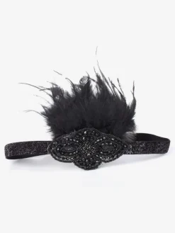 Flapper Feather Headband 1920s Vintage Costume Hair Accessories