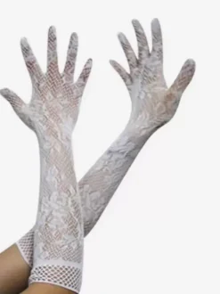 Full Finger For Women Party Black Lace Gloves for Opera Party Wedding