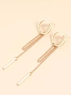 Geometric Hollow Round Long Tassel Earrings For Women 2026
