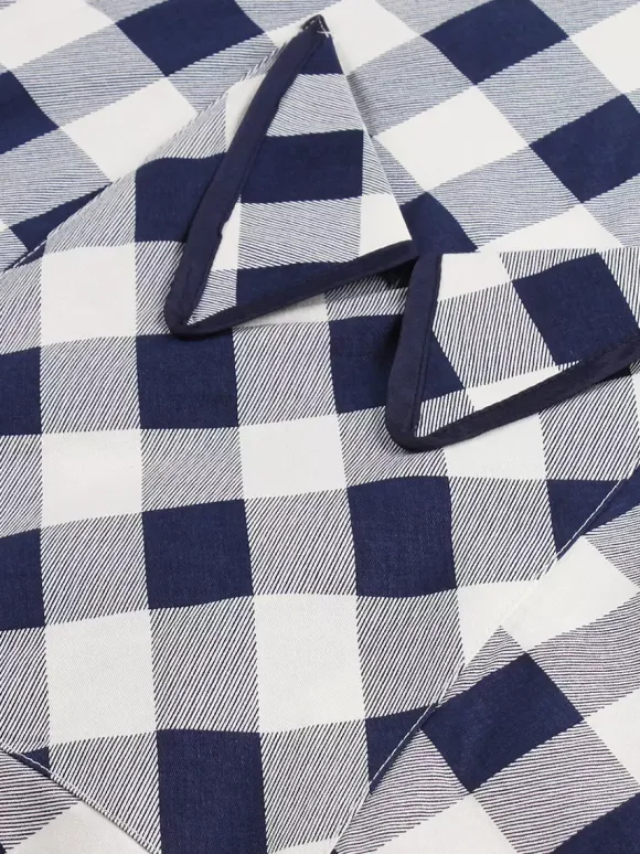 Gingham Vintage Dress Short Sleeve Hepburn Style A-line Midi Dress For Women 2026