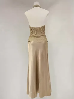 Gold Cami Top Halter Casual Women Camis