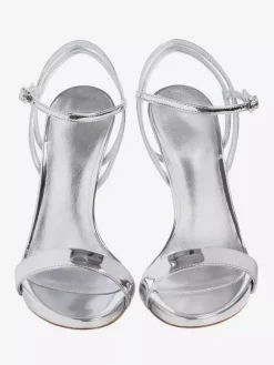 Gold High Heel Sandals Metallic Open Toe High Heel Prom Shoes