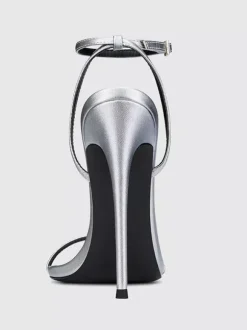 Gold High Heel Sandals Open Toe Stiletto Heel Party Shoes