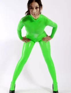 Gorgeous Green Women's Latex Catsuits