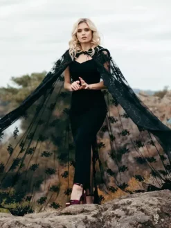 Gothic Black Wedding Dresses Sheath Sleeveless Split Front Ankle-Length Gothic Bridal Dress Free Customization
