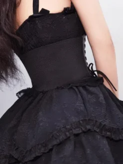 Gothic Lolita Accessories Black Lace Up Polyester Miscellaneous