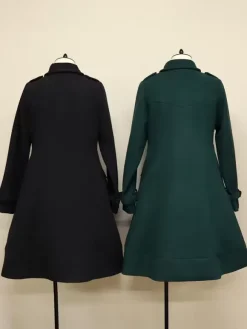 Gothic Lolita Coats Dark Green Coat Overcoat Polyester Winter Lolita Outwears