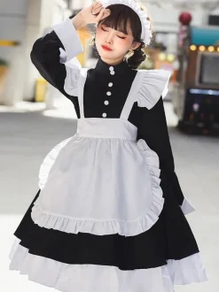 Gothic Lolita Dresses Ruffles Black