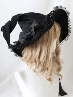Gothic Lolita Hat Red Flowers Accessory Polyester Lolita Accessories