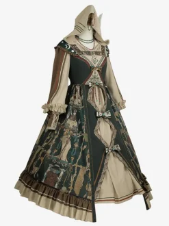 Gothic Lolita Outfits Dark Green Skeleton Long Sleeves Accessory