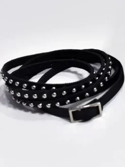 Gothic Lolita Accessories Black Rivets PU Leather Accessory Miscellaneous