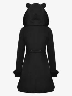 Gothic Lolita Coats Black Polyester Overcoat Coat Fall Lolita Outwears