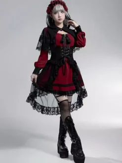 Gothic Lolita Dresses Bows Ruffles White White
