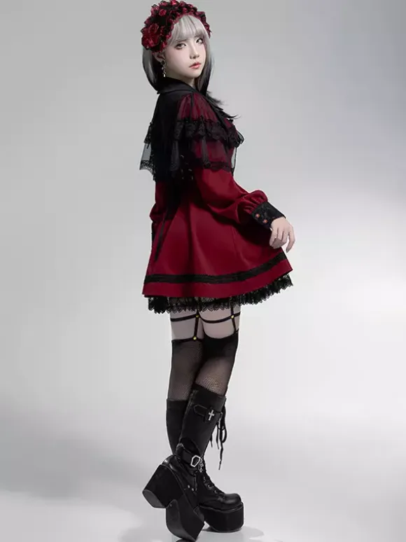 Gothic Lolita Dresses Bows Ruffles White White