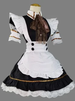 Gothic Lolita Dresses Lace Ruffles Black Black