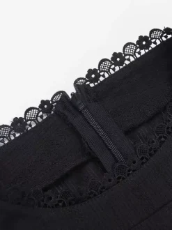 Gothic Lolita Dresses Ruffles Lace Black Dress